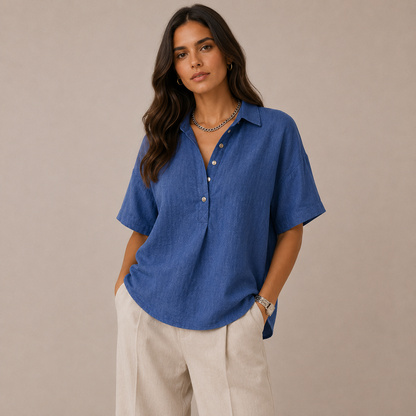 NIRA™ | Blusa elegante con cuello