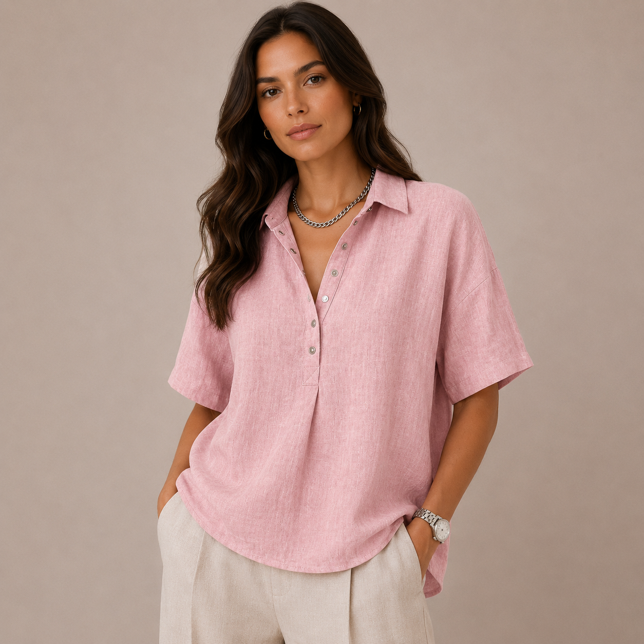 NIRA™ | Blusa elegante con cuello