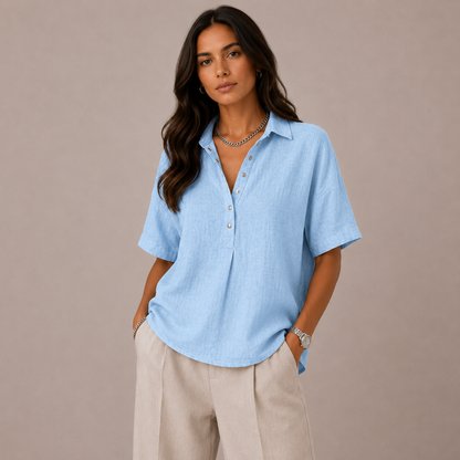 NIRA™ | Blusa elegante con cuello