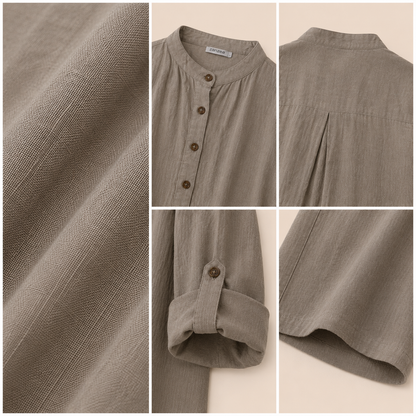 Serena™ | Conjunto de 3 piezas de algodón y lino premium