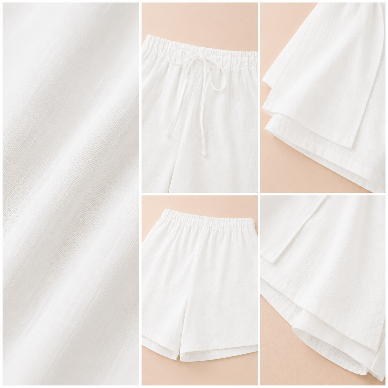 LUNARA™ | Conjunto halter de lino y algodón