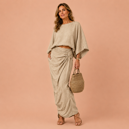 ESTER™ | Conjunto de Dos Piezas con Falda