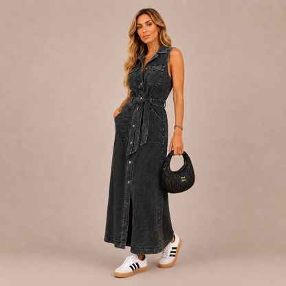 VALENTINA™ | Vestido Largo Vaquero
