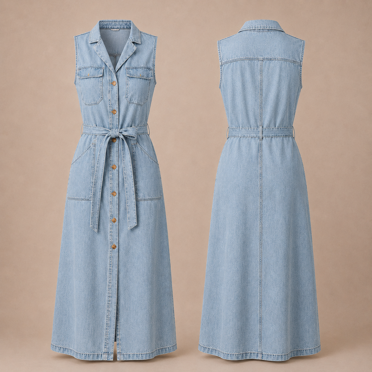 VALENTINA™ | Vestido Largo Vaquero