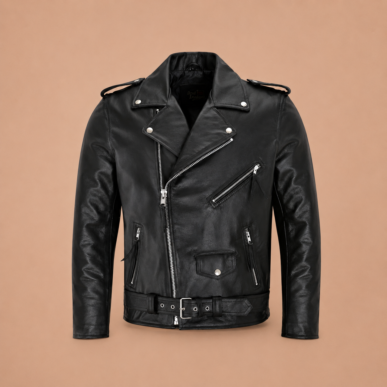 RYDER™ | Chaqueta de cuero clásica biker