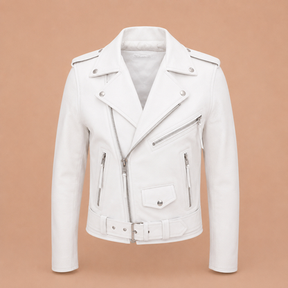 RYDER™ | Chaqueta de cuero clásica biker