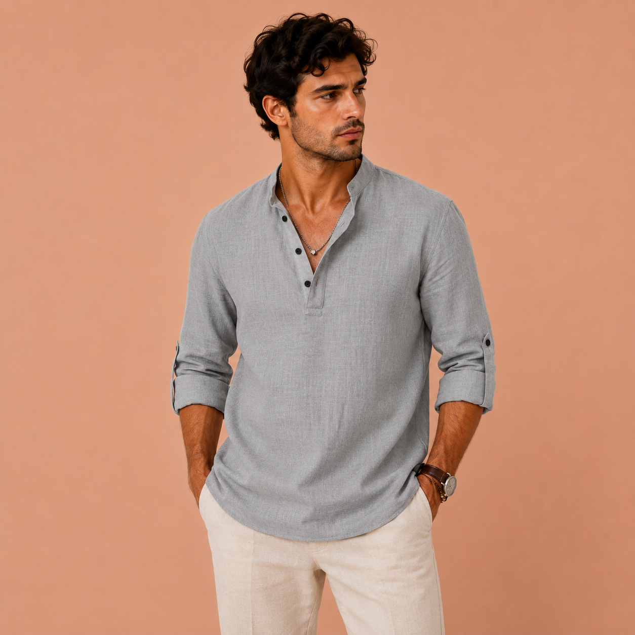 MONVIEL™ | Camisa de lino transpirable
