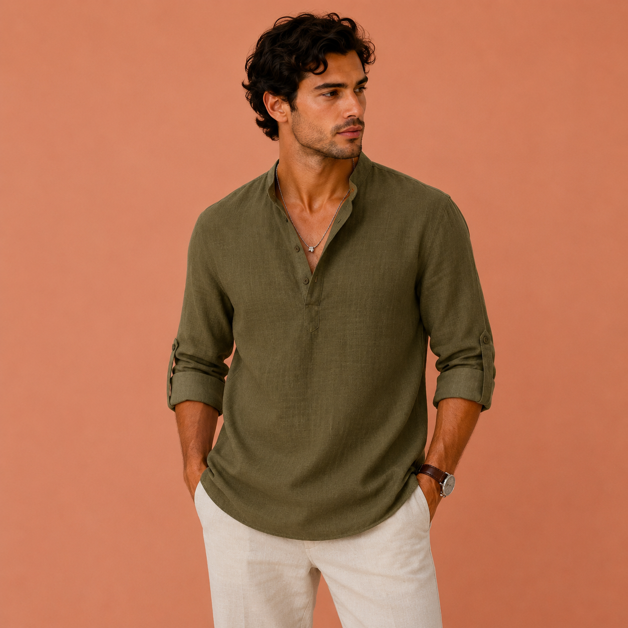 MONVIEL™ | Camisa de lino transpirable