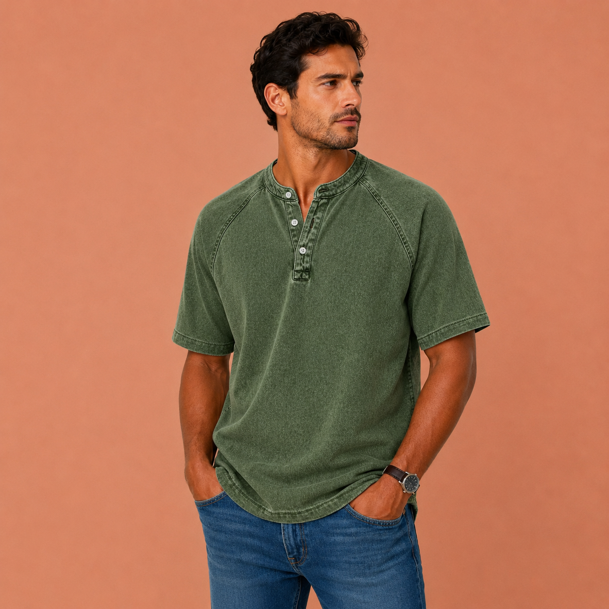 MATTEO™ | Camisa vintage de hombre con botones