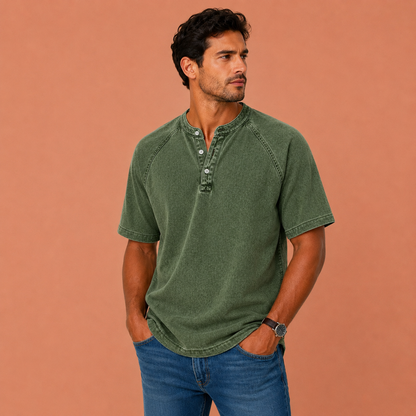 MATTEO™ | Camisa vintage de hombre con botones