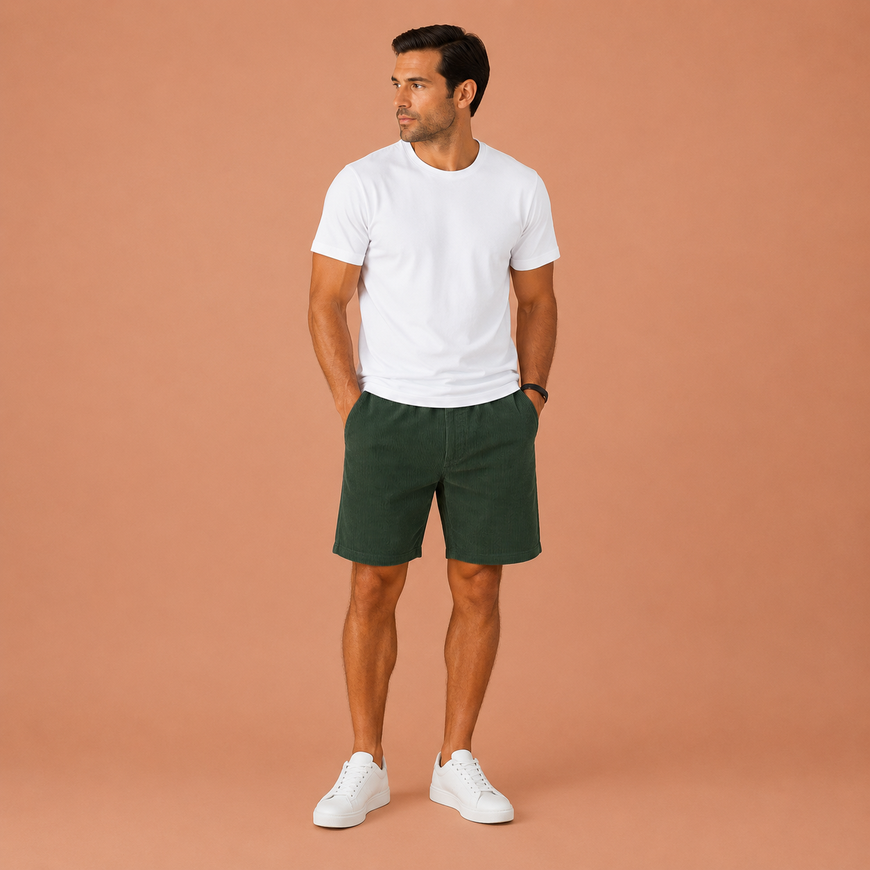 LUCA™ | Pantalones cortos de terciopelo refinado