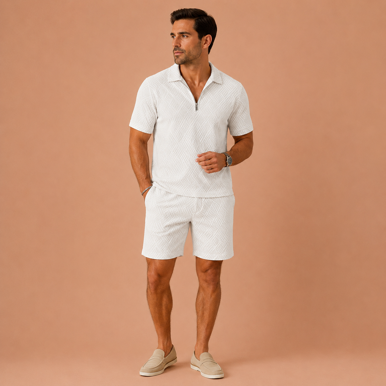 HUGO™ | Conjunto casual de polo y pantalones cortos