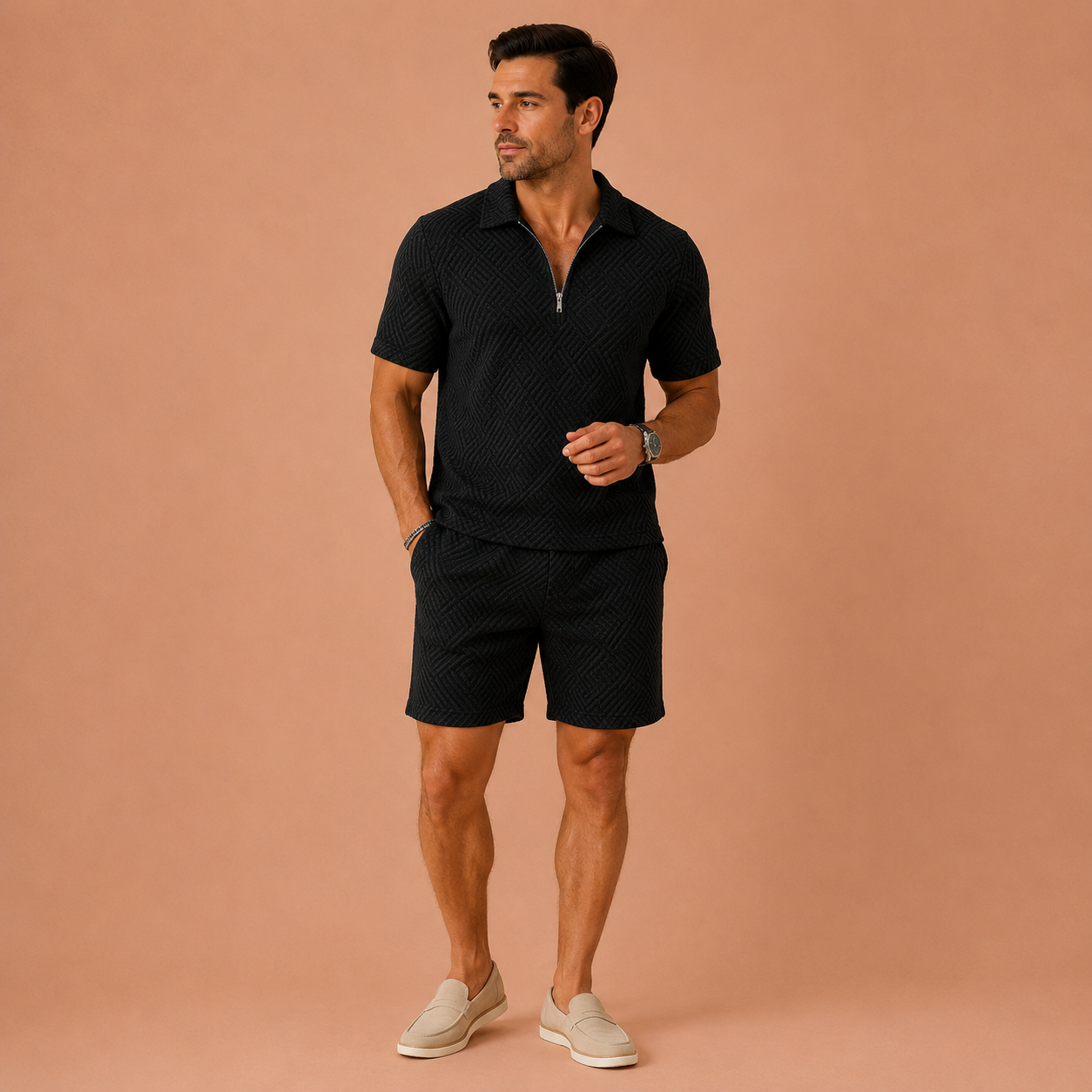 HUGO™ | Conjunto casual de polo y pantalones cortos