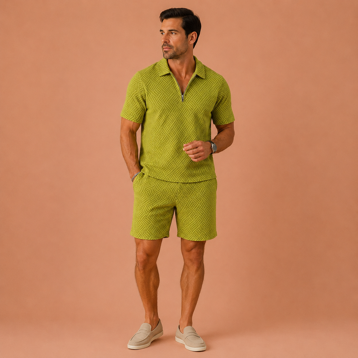 HUGO™ | Conjunto casual de polo y pantalones cortos