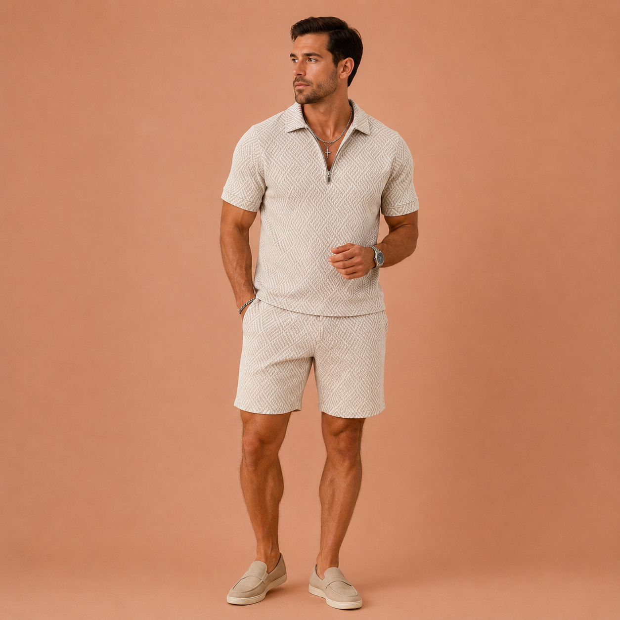 HUGO™ | Conjunto casual de polo y pantalones cortos