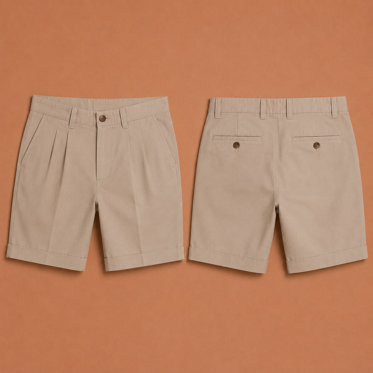 CALVI™ | Bermudas de Verano con Pliegues