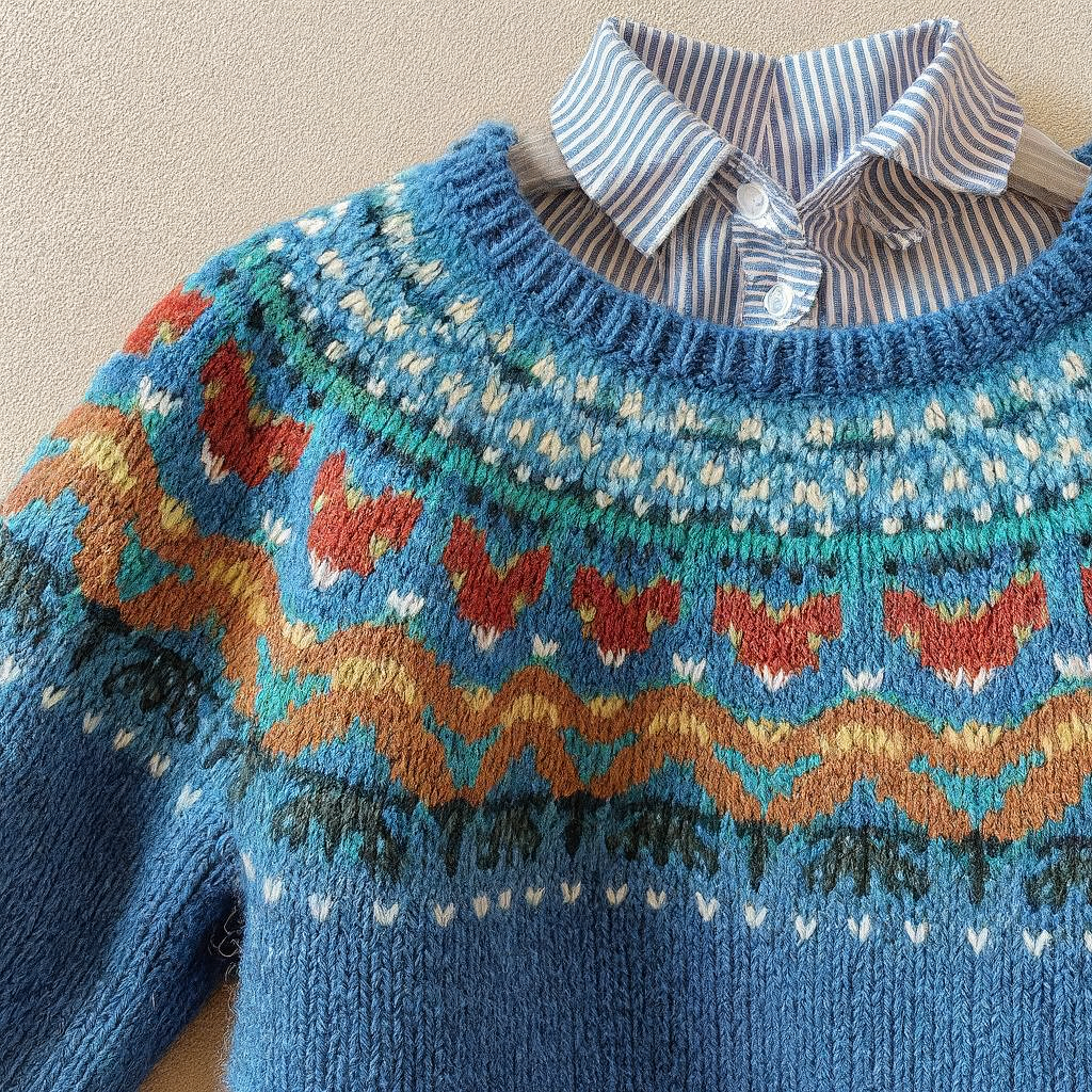 Velvo™ | Pull en maille vintage classique