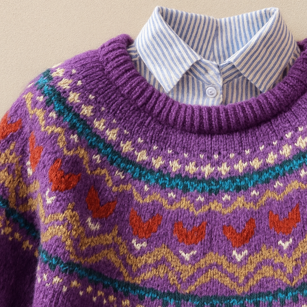 Solva™ | Pull en tricot vintage classique
