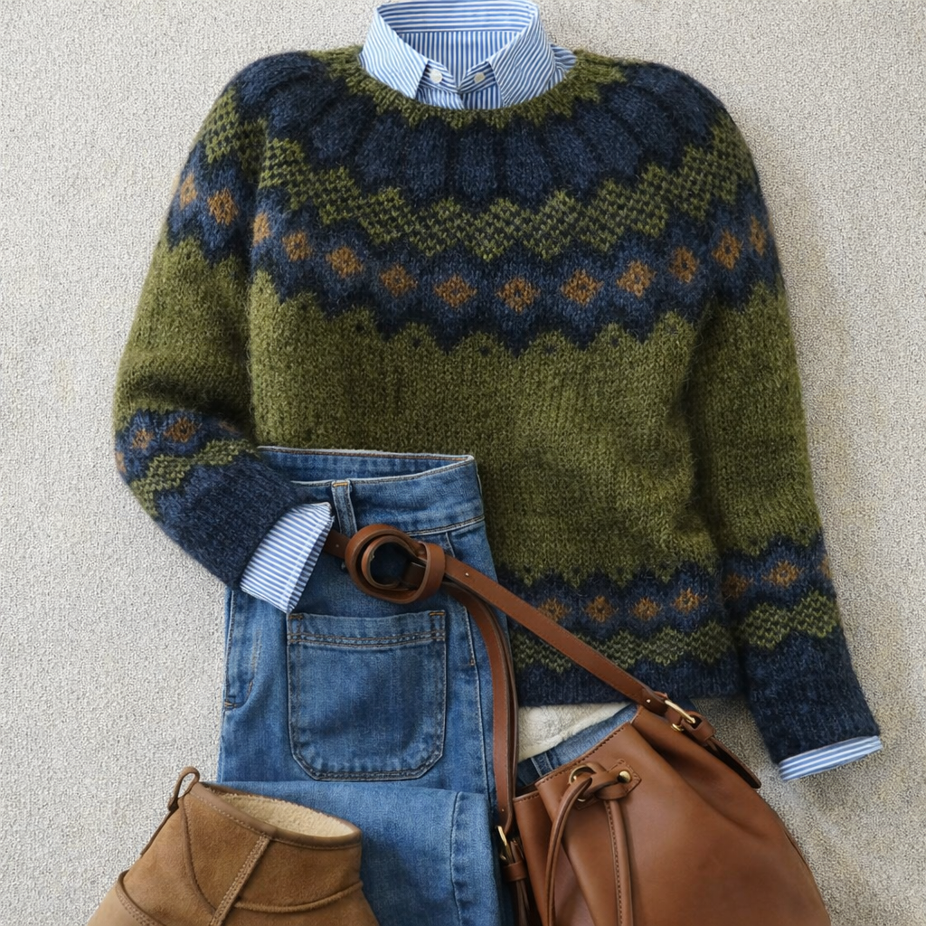 Jessica™ | Pull en maille nordique Heritage