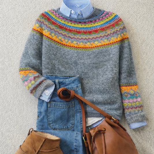 Emily™ | Pull en tricot nordique traditionnel