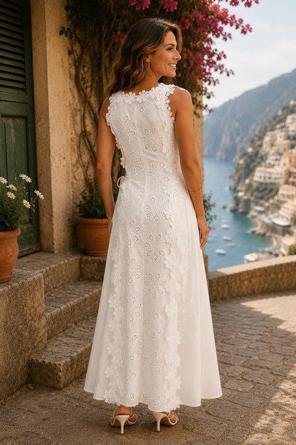 DELLA™ | Vestido Largo Bordado