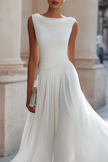 MARTA™ | Vestido Midi Drapeado de Ceremonia