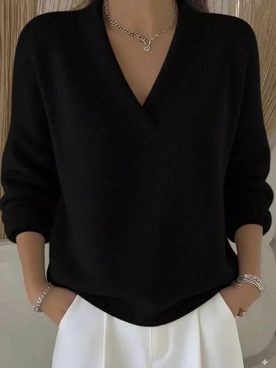 Vivelle™ | Suéter de cuello en V holgado