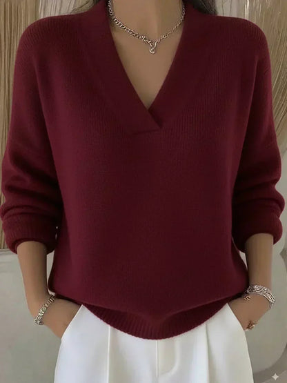 Vivelle™ | Suéter de cuello en V holgado