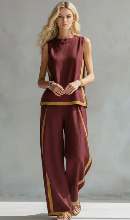 LEILA™ | Elegante Conjunto de Dos Piezas