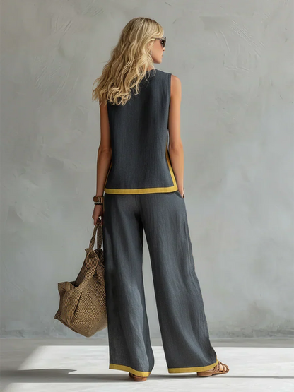 LEILA™ | Elegante Conjunto de Dos Piezas