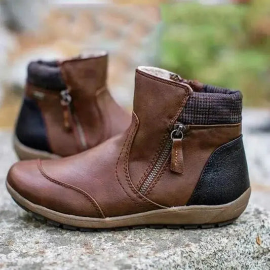 Moira™ | Bottes orthopédiques imperméables haut de gamme à fermeture éclair