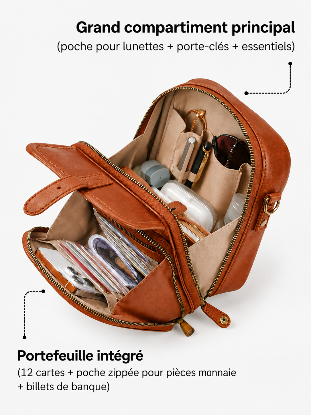 Charlotte | Le sac bandoulière qui range tout