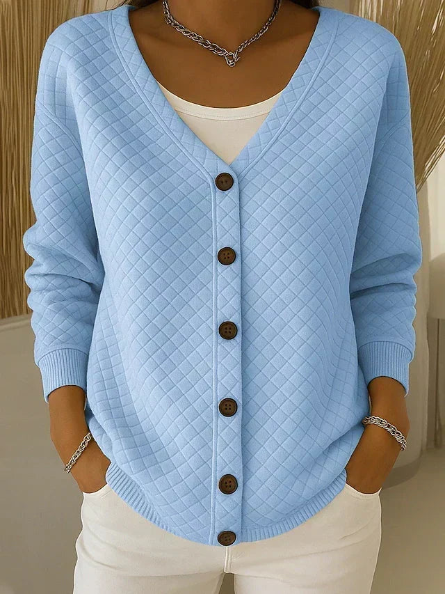 Laverne™ | Cardigan acolchado con botones frontales