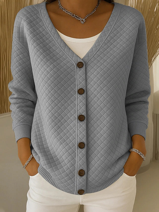 Laverne™ | Cardigan acolchado con botones frontales