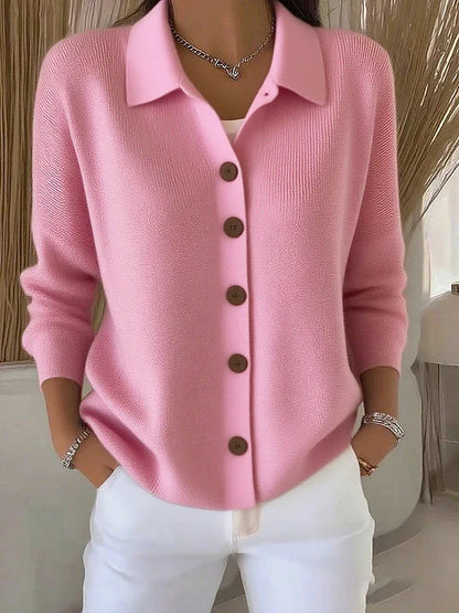 Josephine™ | Cárdigan con cuello y botones frontales
