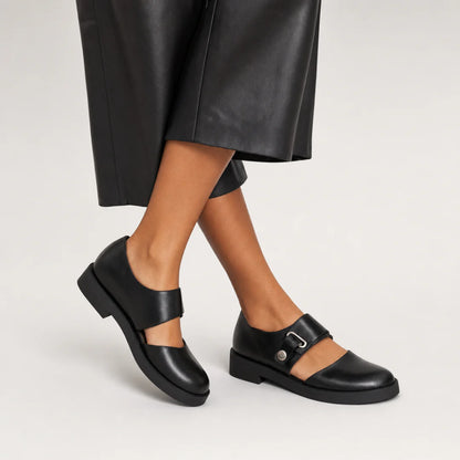 VERONA™ | Zapato Mary Jane de Piel con Hebilla