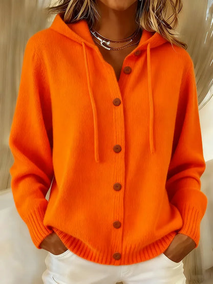 Brenda™ | Cardigan con capucha y botones, cómodo