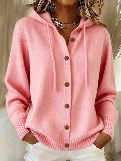 Brenda™ | Cardigan con capucha y botones, cómodo