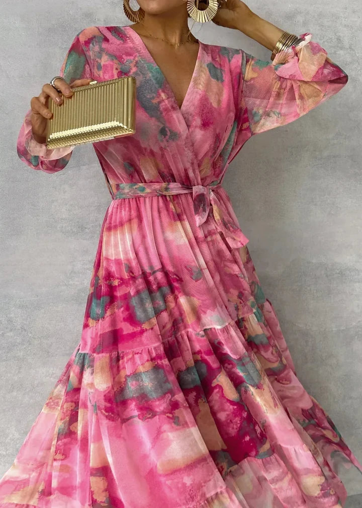 HAZEL™ | Vestido Cruzado con Estampado Floral