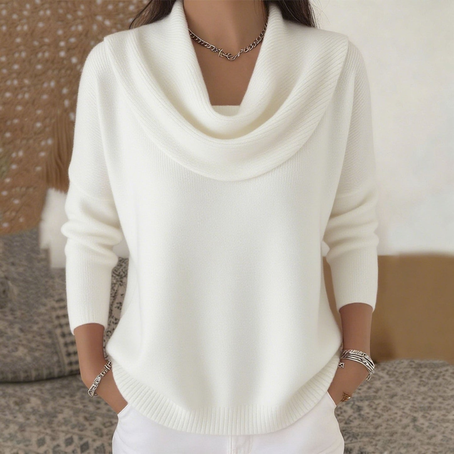Juliette™ | Suéter con cuello drapeado