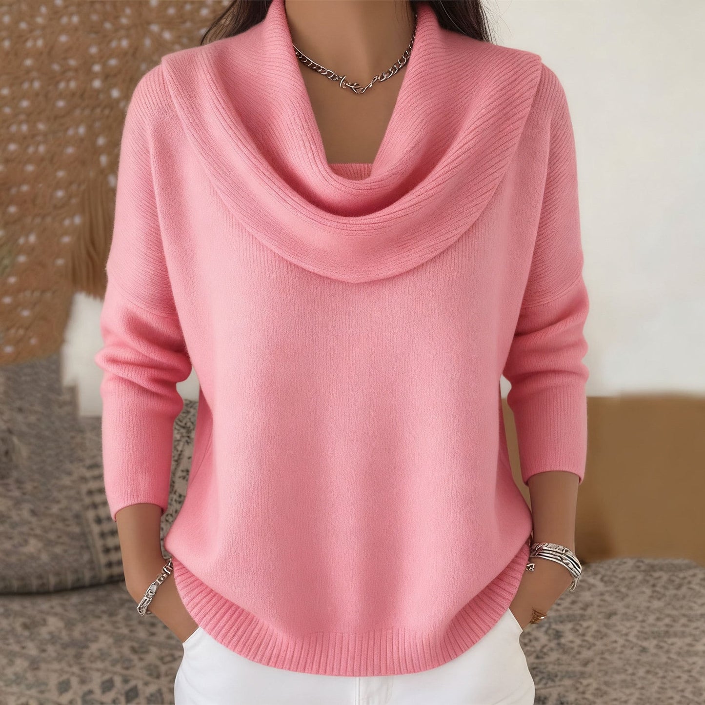 Juliette™ | Suéter con cuello drapeado