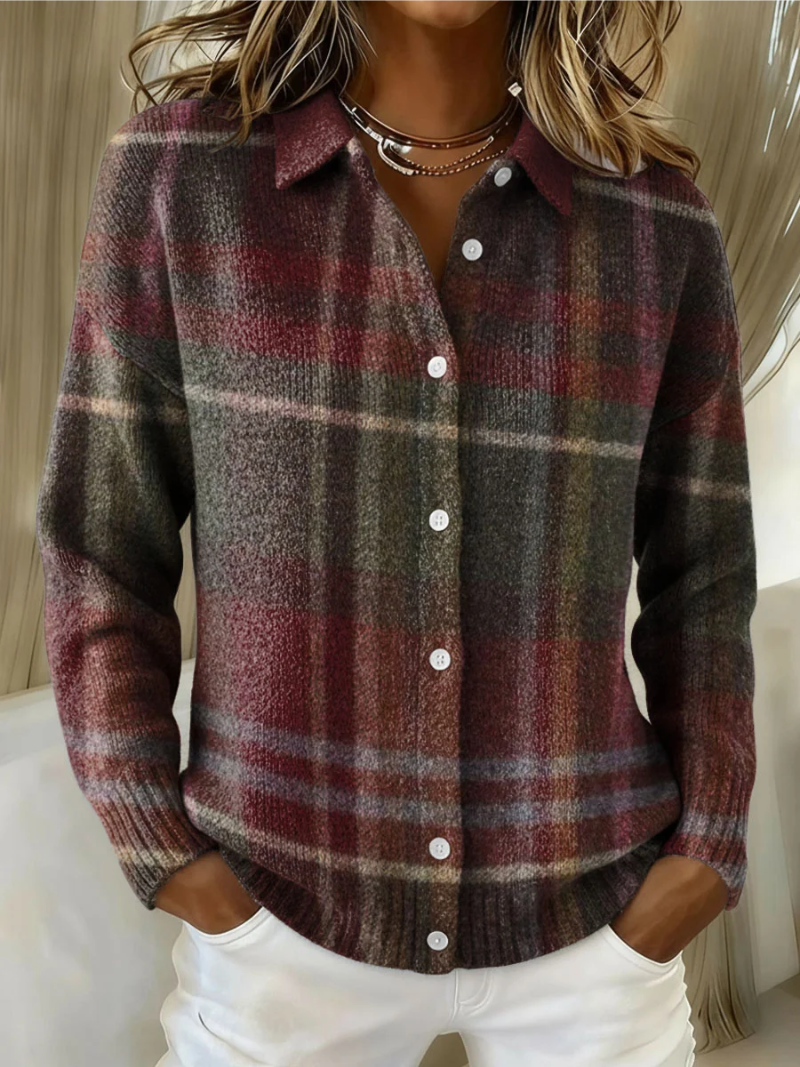 Beverley™ | Cardigan classique à carreaux