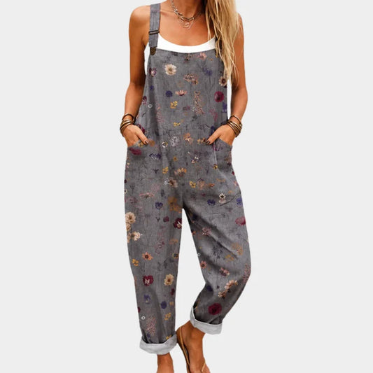 TERESA™ | Mono con Bolsillos de Estilo Bohemio y Estampado Floral