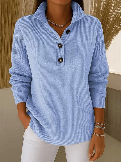 Florence™ | Suéter polo de cuello en V