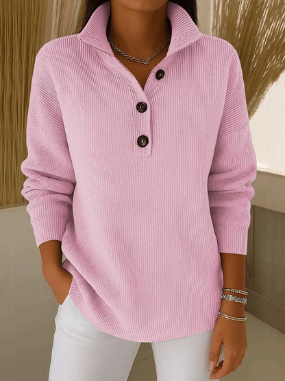 Florence™ | Suéter polo de cuello en V