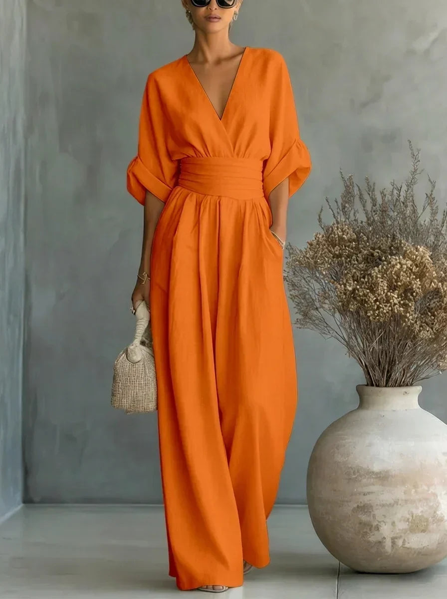 Combinaison essentielle Leandra à col en V