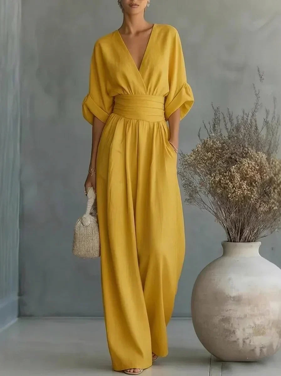 Combinaison essentielle Leandra à col en V