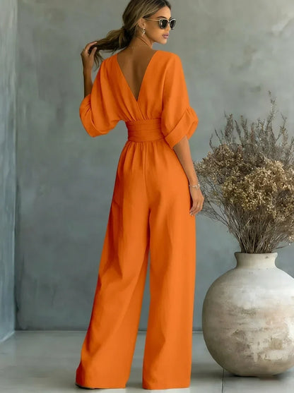 Combinaison essentielle Leandra à col en V