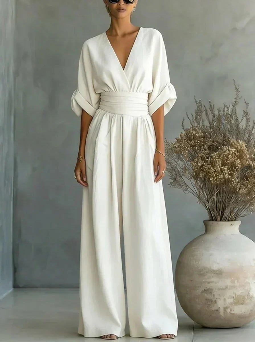 Combinaison essentielle Leandra à col en V