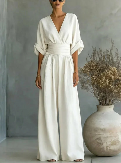 Combinaison essentielle Leandra à col en V